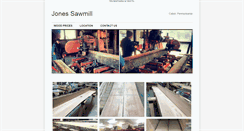 Desktop Screenshot of jonessawmill.com