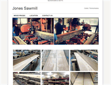 Tablet Screenshot of jonessawmill.com